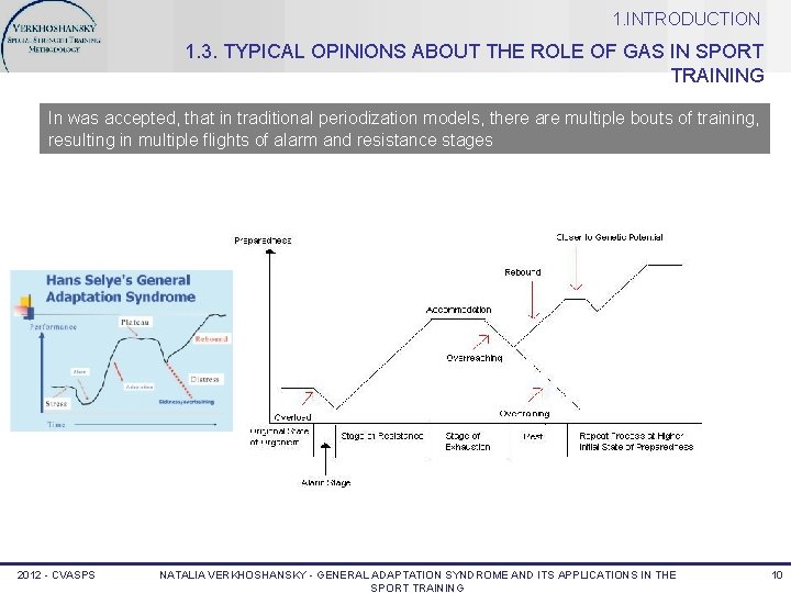 1. INTRODUCTION 1. 3. TYPICAL OPINIONS ABOUT THE ROLE OF GAS IN SPORT TRAINING