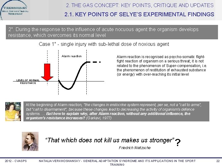 2. THE GAS CONCEPT: KEY POINTS, CRITIQUE AND UPDATES 2. 1. KEY POINTS OF