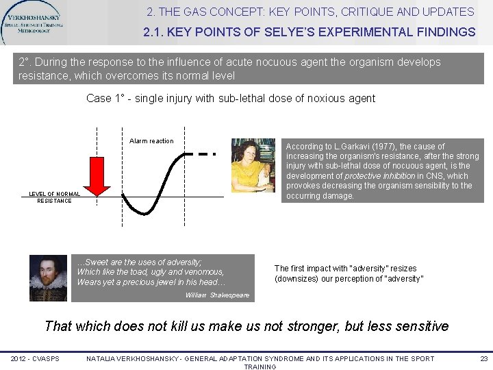 2. THE GAS CONCEPT: KEY POINTS, CRITIQUE AND UPDATES 2. 1. KEY POINTS OF