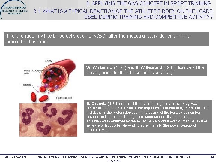 3. APPLYING THE GAS CONCEPT IN SPORT TRAINING 3. 1. WHAT IS A TYPICAL