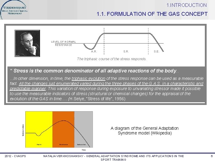 1. INTRODUCTION 1. 1. FORMULATION OF THE GAS CONCEPT LEVEL OF NORMAL RESISTANCE A.