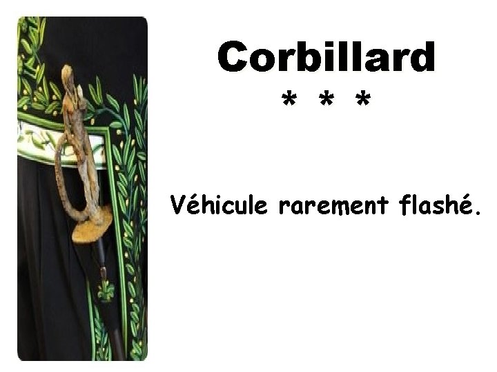 Corbillard *** Véhicule rarement flashé. 