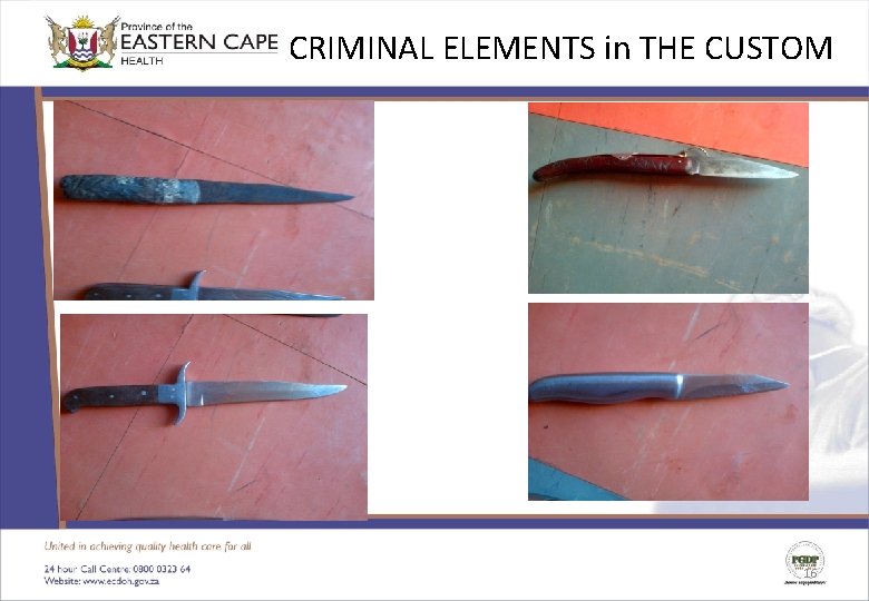 CRIMINAL ELEMENTS in THE CUSTOM 16 