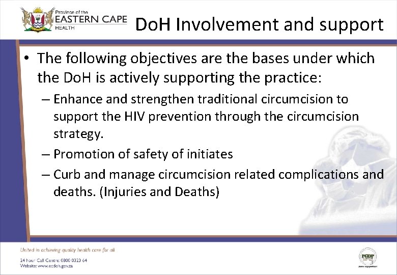 Do. H Involvement and support • The following objectives are the bases under which