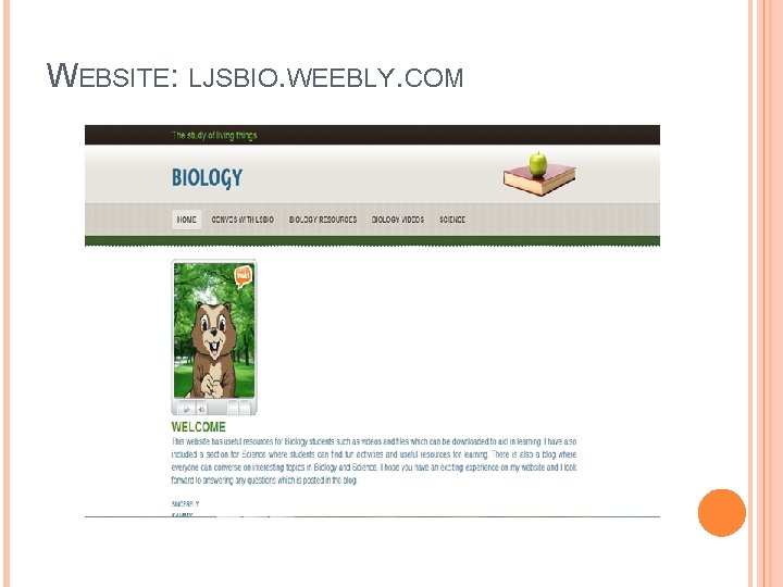 WEBSITE: LJSBIO. WEEBLY. COM 