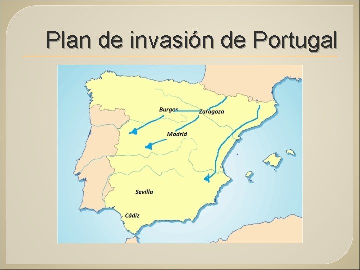 Plan de invasión de Portugal 