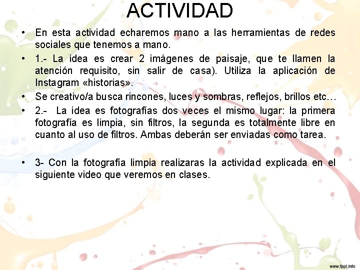 ACTIVIDAD • • • En esta actividad echaremos mano a las herramientas de redes