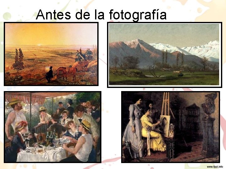 Antes de la fotografía 