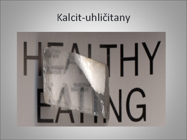 Kalcit-uhličitany 