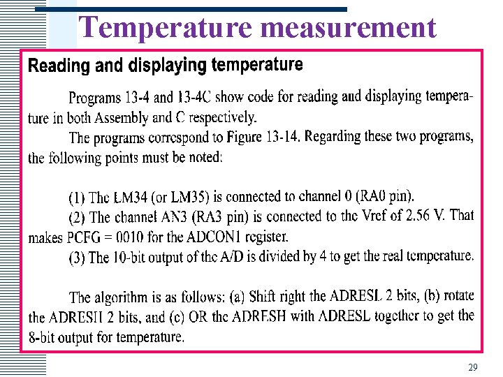 Temperature measurement 29 