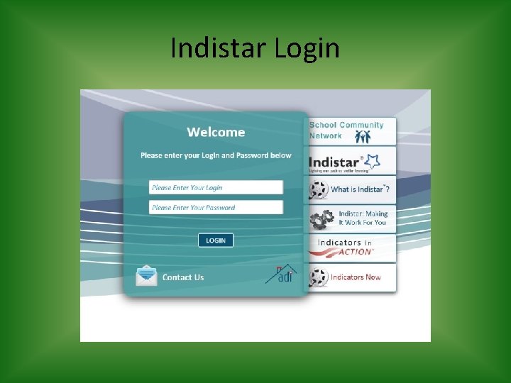 Indistar Login 