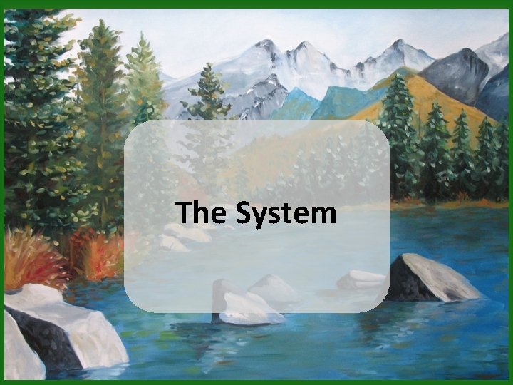 The System 