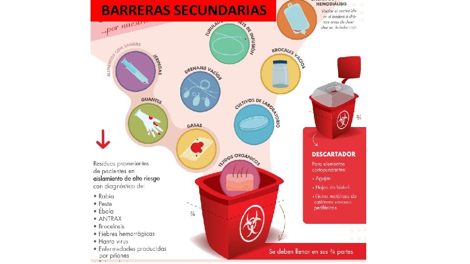 BARRERAS SECUNDARIAS BARRERAS SECUNDARIAS