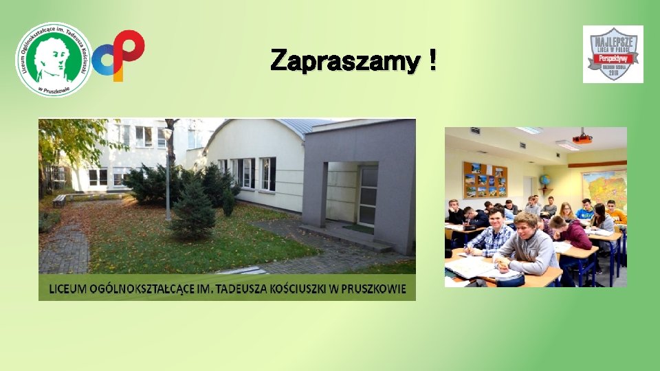 Zapraszamy ! 