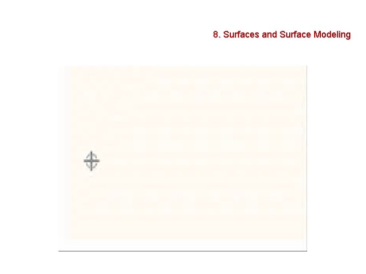 8. Surfaces and Surface Modeling 