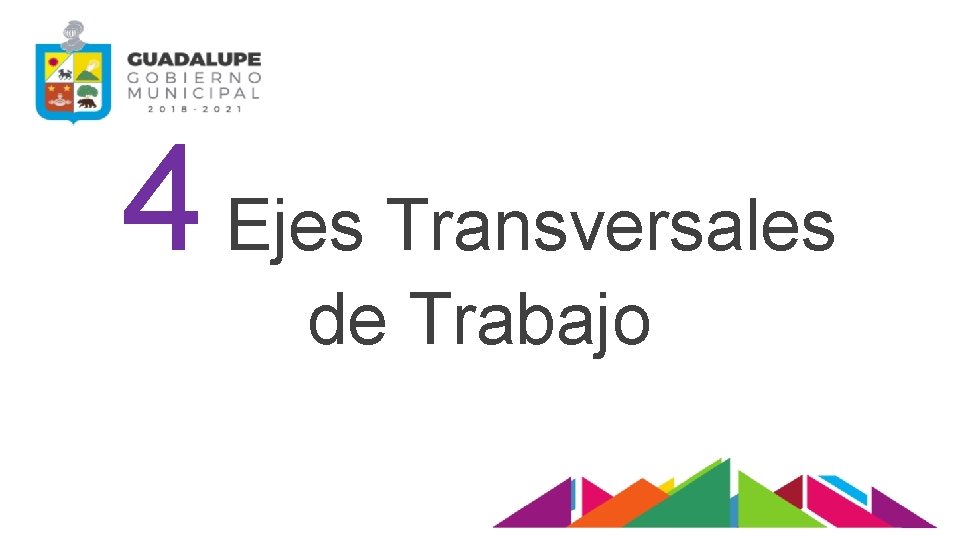 4 Ejes Transversales de Trabajo 