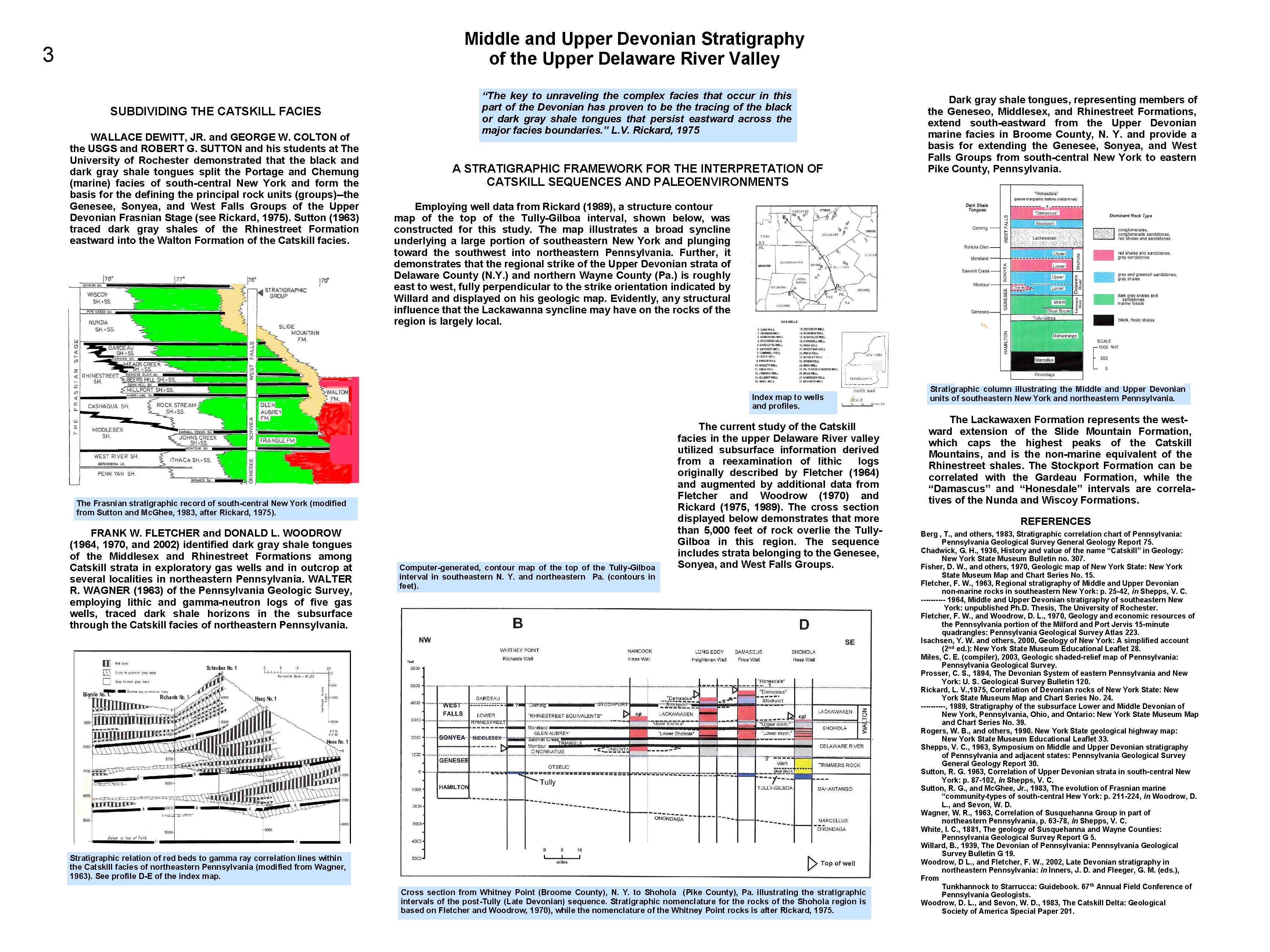 Middle and Upper Devonian Stratigraphy of the Upper Delaware River Valley 3 SUBDIVIDING THE