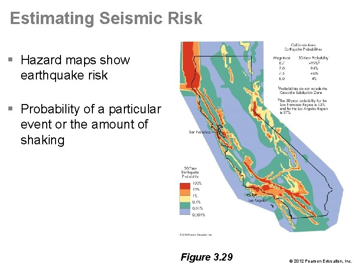 Estimating Seismic Risk § Hazard maps show earthquake risk § Probability of a particular