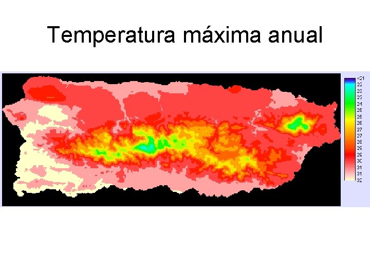 Temperatura máxima anual 