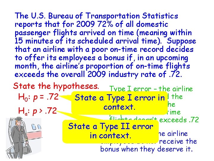 The U. S. Bureau of Transportation Statistics reports that for 2009 72% of all