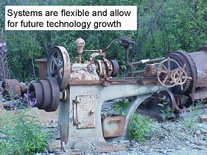 Systems are flexible and allow for future technology growth 