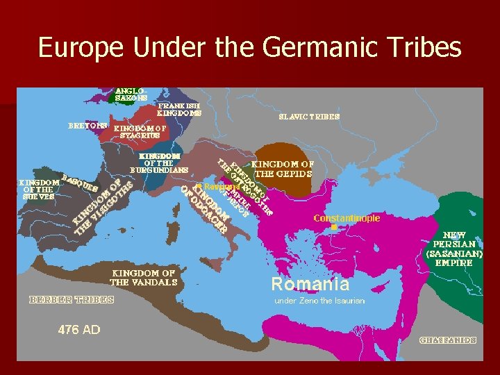 Europe Under the Germanic Tribes 