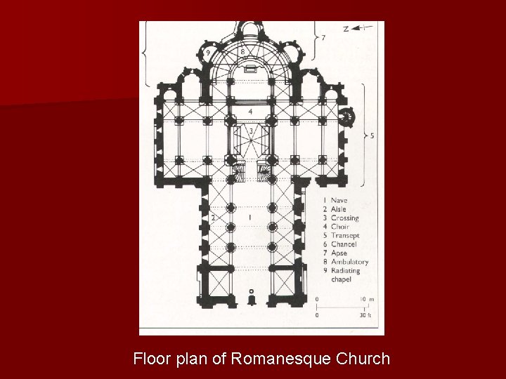 Floor plan of Romanesque Church 