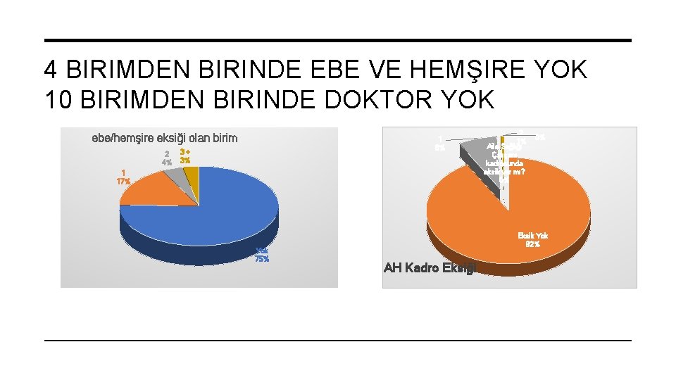 4 BIRIMDEN BIRINDE EBE VE HEMŞIRE YOK 10 BIRIMDEN BIRINDE DOKTOR YOK ebe/hemşire eksiği