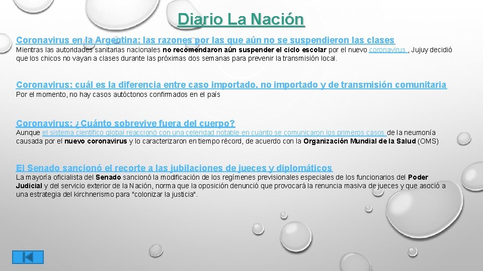 Diario La Nación Coronavirus en la Argentina: las razones por las que aún no