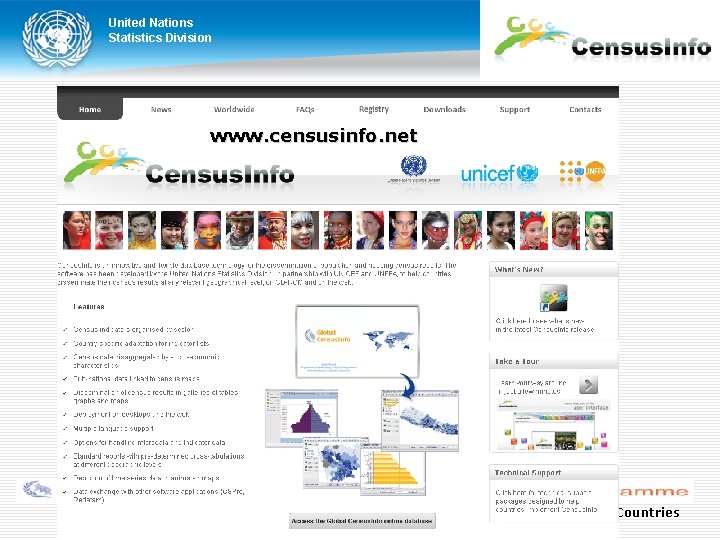 United Nations Statistics Division www. censusinfo. net United Nations Regional Workshop on Census. Info