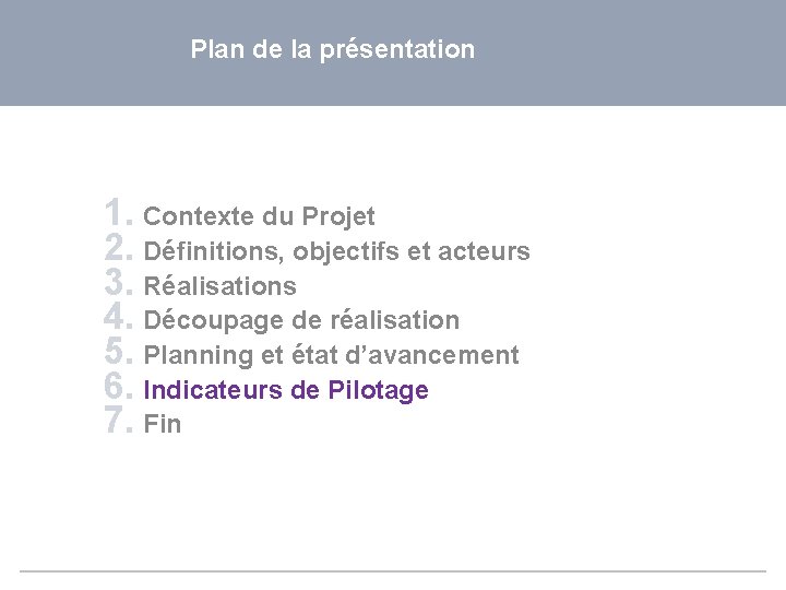 Plan de la présentation 1. Contexte du Projet 2. Définitions, objectifs et acteurs 3.
