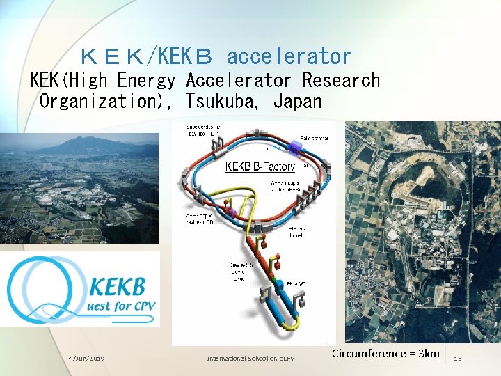 ＫＥＫ/KEKＢ accelerator KEK(High Energy Accelerator Research Organization), Tsukuba, Japan 4/Jun/2019 International School on c.