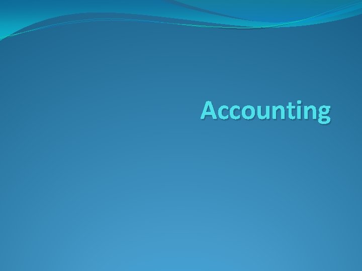 Accounting 