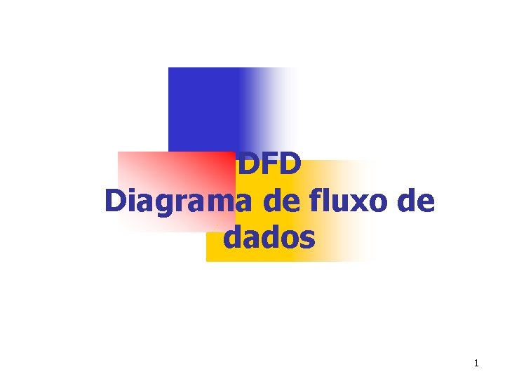 DFD Diagrama de fluxo de dados 1 