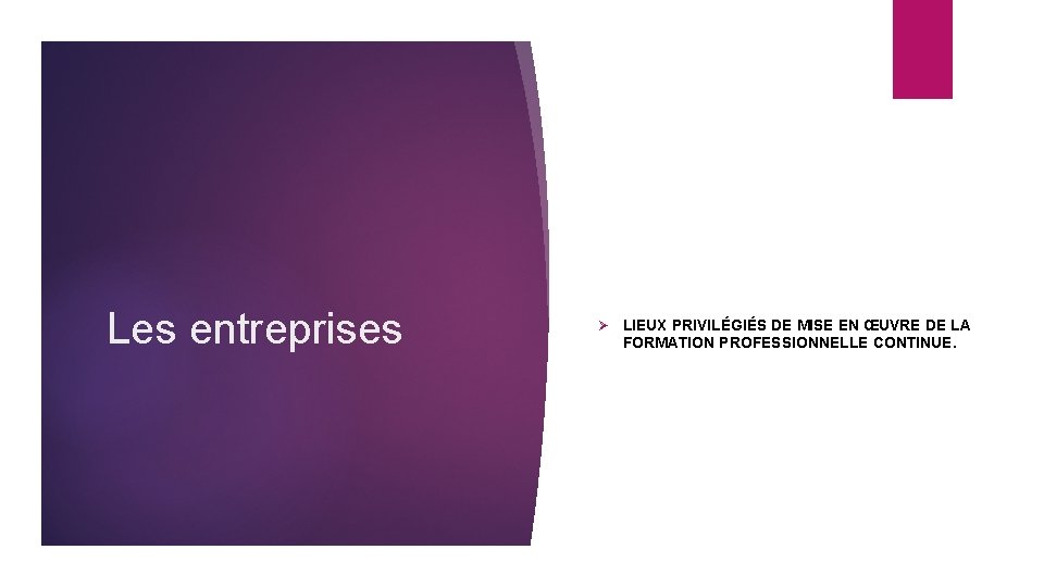 Les acteurs de la formation professionnelle et leurs