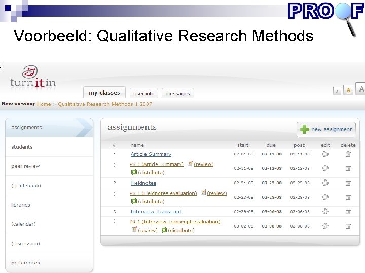 Voorbeeld: Qualitative Research Methods 