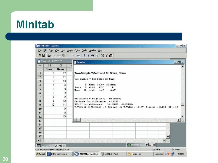 Minitab 30 