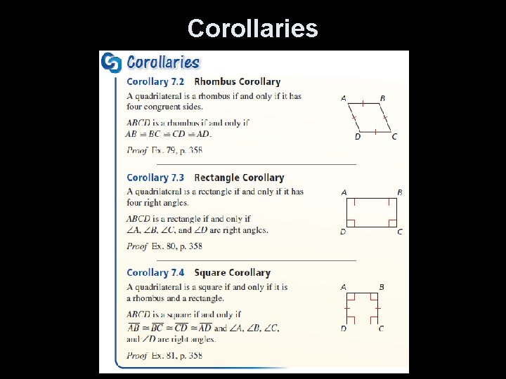 Corollaries 