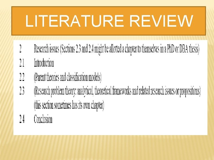 LITERATURE REVIEW 