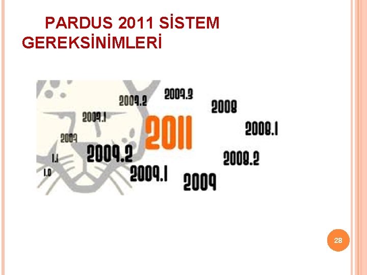 PARDUS 2011 SİSTEM GEREKSİNİMLERİ 28 