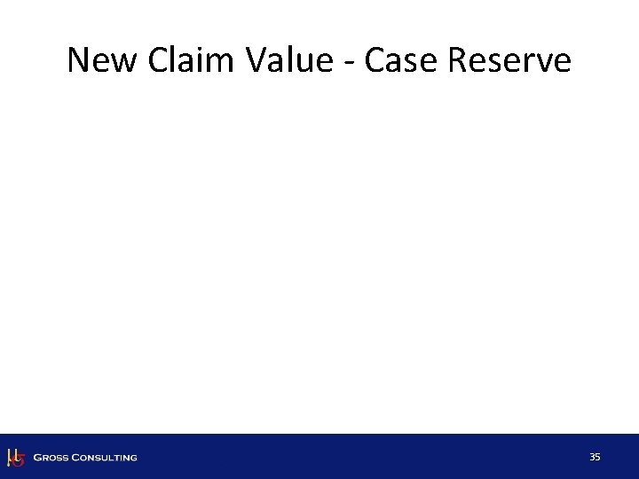 New Claim Value - Case Reserve 35 