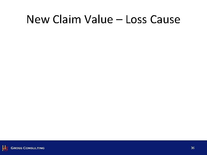 New Claim Value – Loss Cause 36 