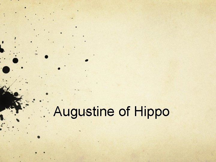 Augustine of Hippo 
