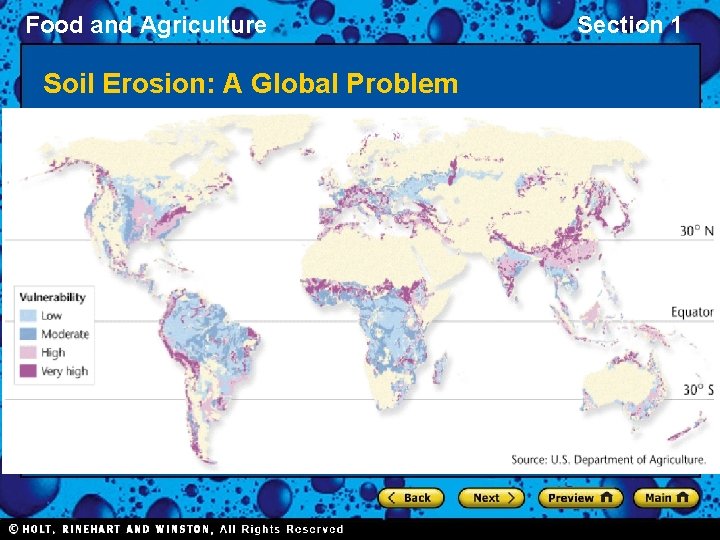 Food and Agriculture Soil Erosion: A Global Problem Section 1 