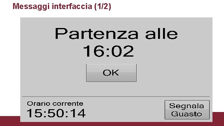 Messaggi interfaccia (1/2) 