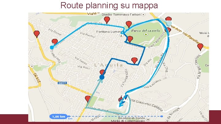 Route planning su mappa 