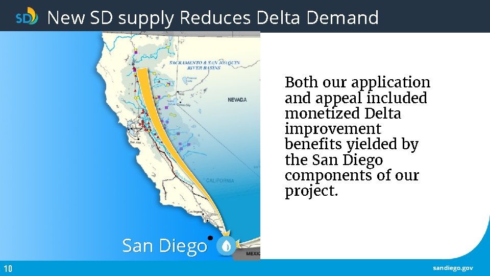 New SD supply Reduces Delta Demand Both our application and appeal included monetized Delta New SD supply Reduces Delta Demand Both our application and appeal included monetized Delta