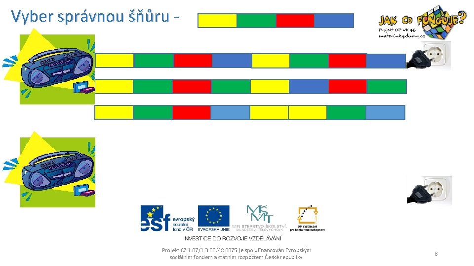 Vyber správnou šňůru - Projekt CZ. 1. 07/1. 3. 00/48. 0075 je spolufinancován Evropským