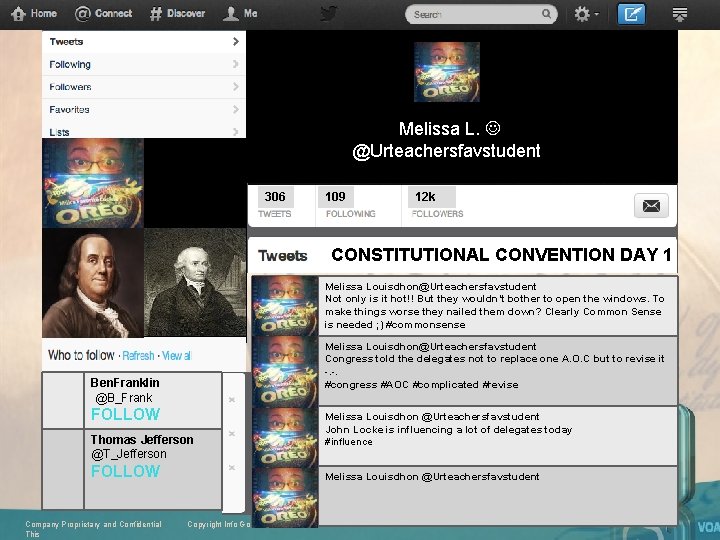 2 Melissa L. @Urteachersfavstudent 306 109 12 k CONSTITUTIONAL CONVENTION DAY 1 Melissa Louisdhon@Urteachersfavstudent