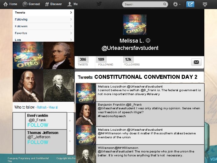 3 Melissa L. @Urteachersfavstudent 306 109 12 k CONSTITUTIONAL CONVENTION DAY 2 Melissa Louisdhon